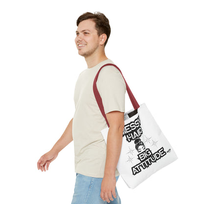 FaithStyles Tote Bag — "Messy Hair Big Attitude" Graphic Tote for Stylish Women