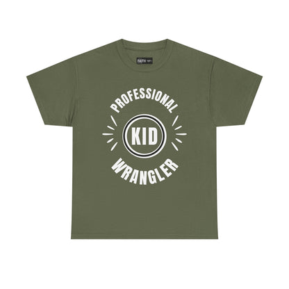 Professional Kid Wrangler T-Shirt, Fun Parenting Tee, Family Event Shirt, Gift for Moms & Dads, Kids Activities Apparel