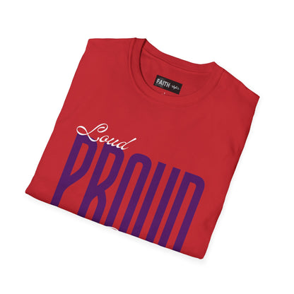 Proud Family Unisex T-Shirt, Lightweight Tee, Family Reunion Gift, Holiday Apparel, Personalized T-Shirt, Soft Cotton Top