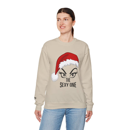 Sexy One Christmas Sweatshirt – Santa Hat Graphic Holiday Crewneck