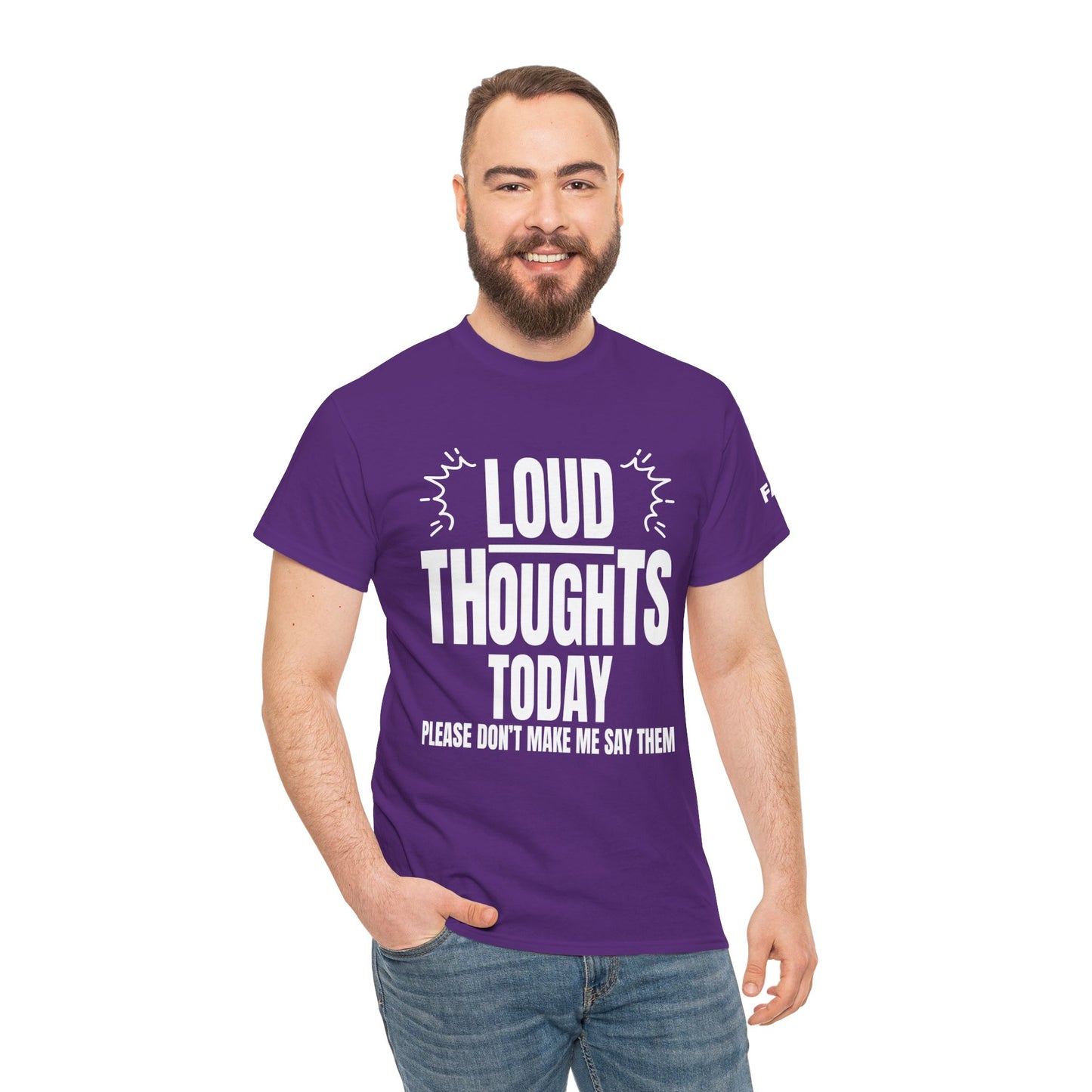 FaithStyles Loud Thoughts Today T-Shirt — Funny Mental Health Graphic Tee