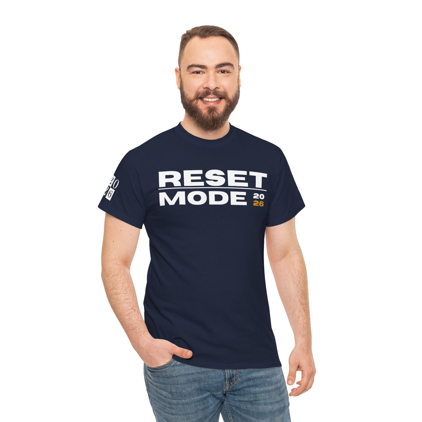 Reset Mode 2026 T-Shirt — Motivational Graphic Tee