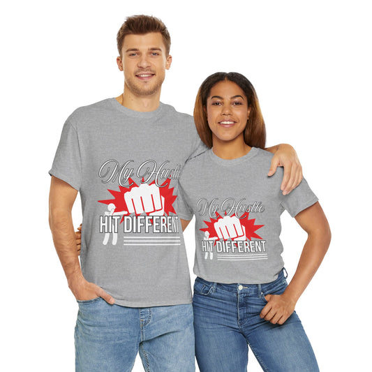 My Hustle Hits Different | Unisex Heavy Cotton Tee, Casual Wear, Motivational Shirt, Gift for Entrepreneurs, Streetwear Style, [...]