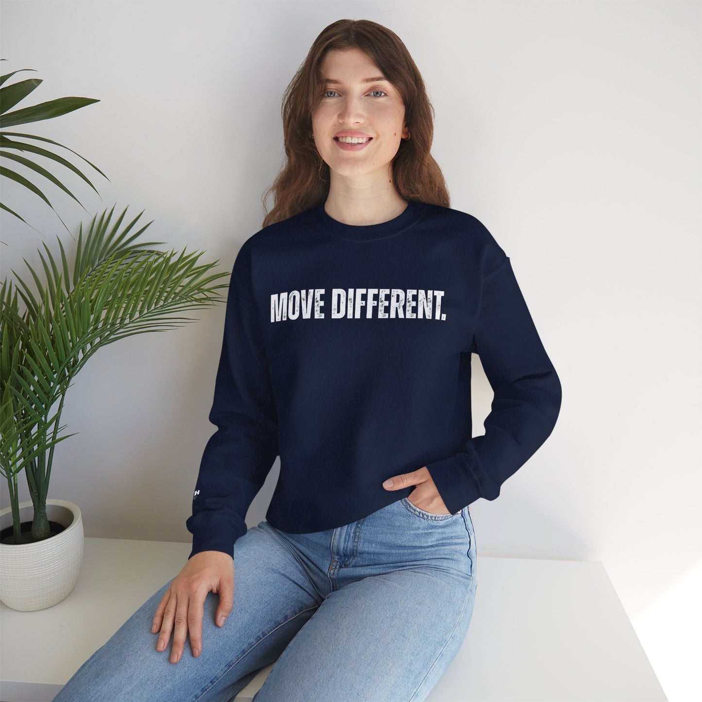 MOVE DIFFERENT. Unisex Crewneck Sweatshirt | Faith Styles®