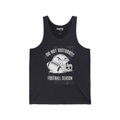 Football Season Unisex Tank Top, Graphic Tee for Fans, Summer Style, Sportswear for Game Days, Relaxed Fit Shirt