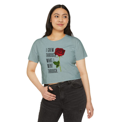 Empowering Women's Festival Crop Top, Inspirational Shirt, Gift for Her, Summer Fashion, Bohemian Style, Affirmation Tee
