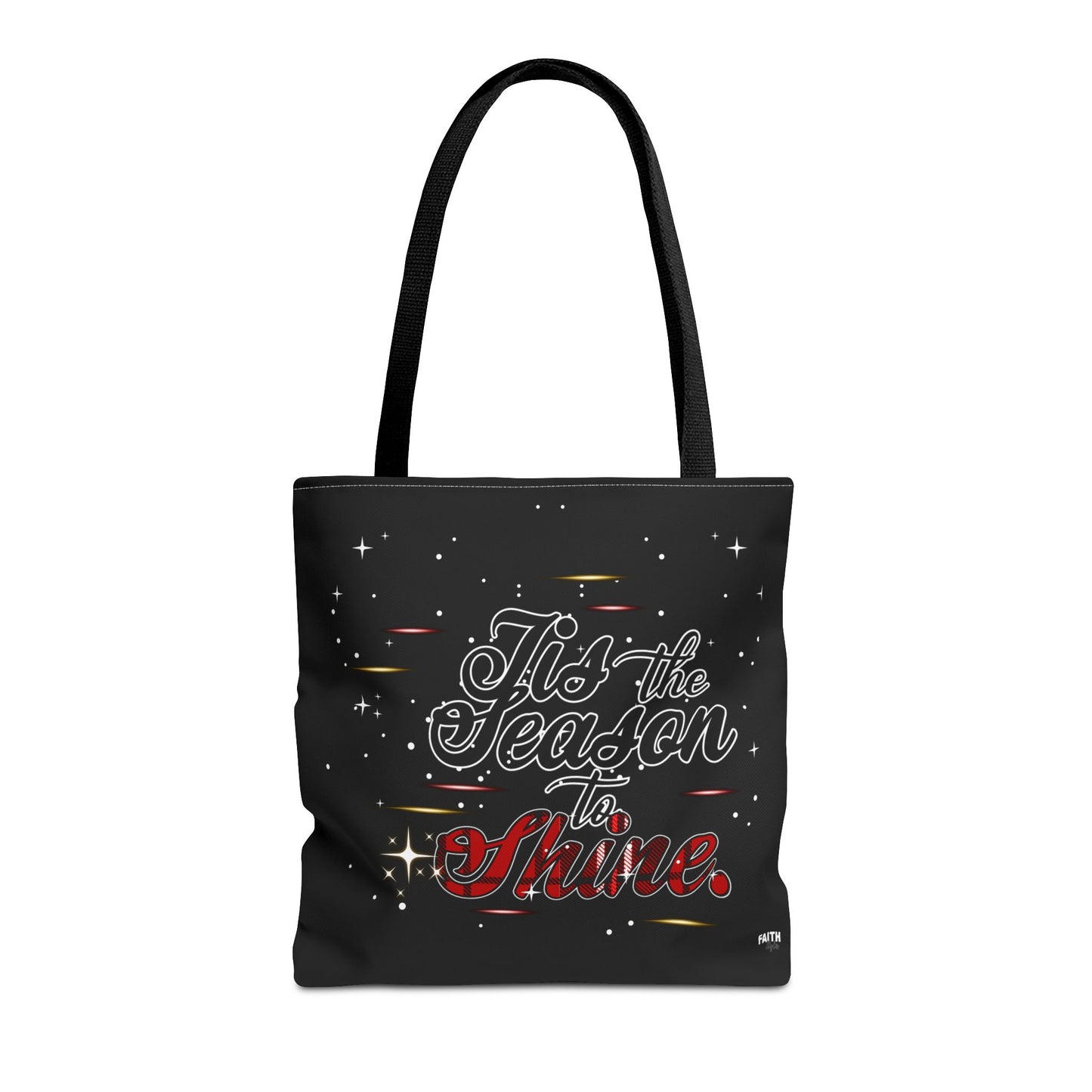 Holiday Tote Bag — 'Tis the Season to Shine Christmas Shopper Tote