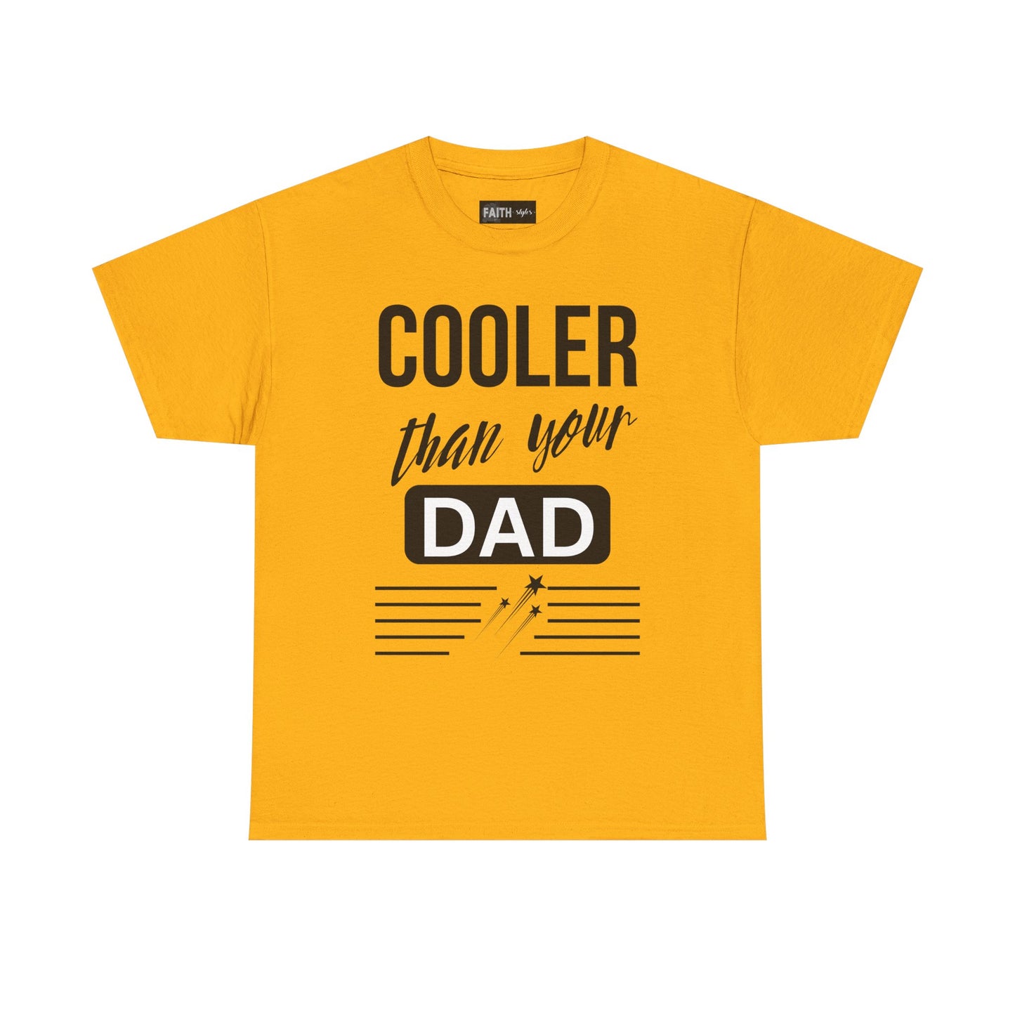 Cooler Than Your Dad Tee - Funny Gift for Dads, Unisex Cotton T-Shirt, Father's Day, Birthday, Casual Wear, Gift for Him, Dad Humor