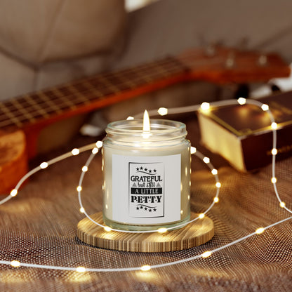 "GRATEFUL..." Scented Candles, Coconut Apricot Wax (4oz, 9oz)