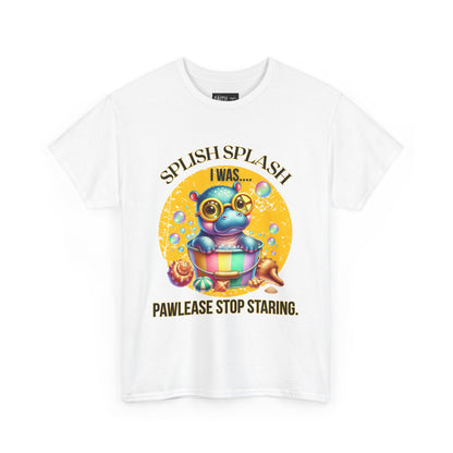Splash Splash Frog Tee, Cute Animal Shirt, Fun Graphic T-Shirt, Summer Vibes Apparel, Gifts for Animal Lovers, Unisex Cotton Tee