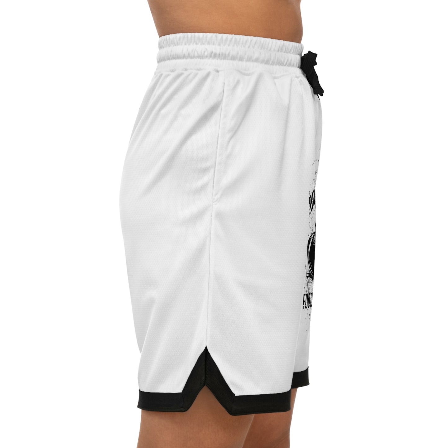 Football-Themed Ribbed Basketball Shorts, Comfortable Athletic Wear for Sports Fans, Perfect Gift for Game Days, Boys and Men's Casual Style