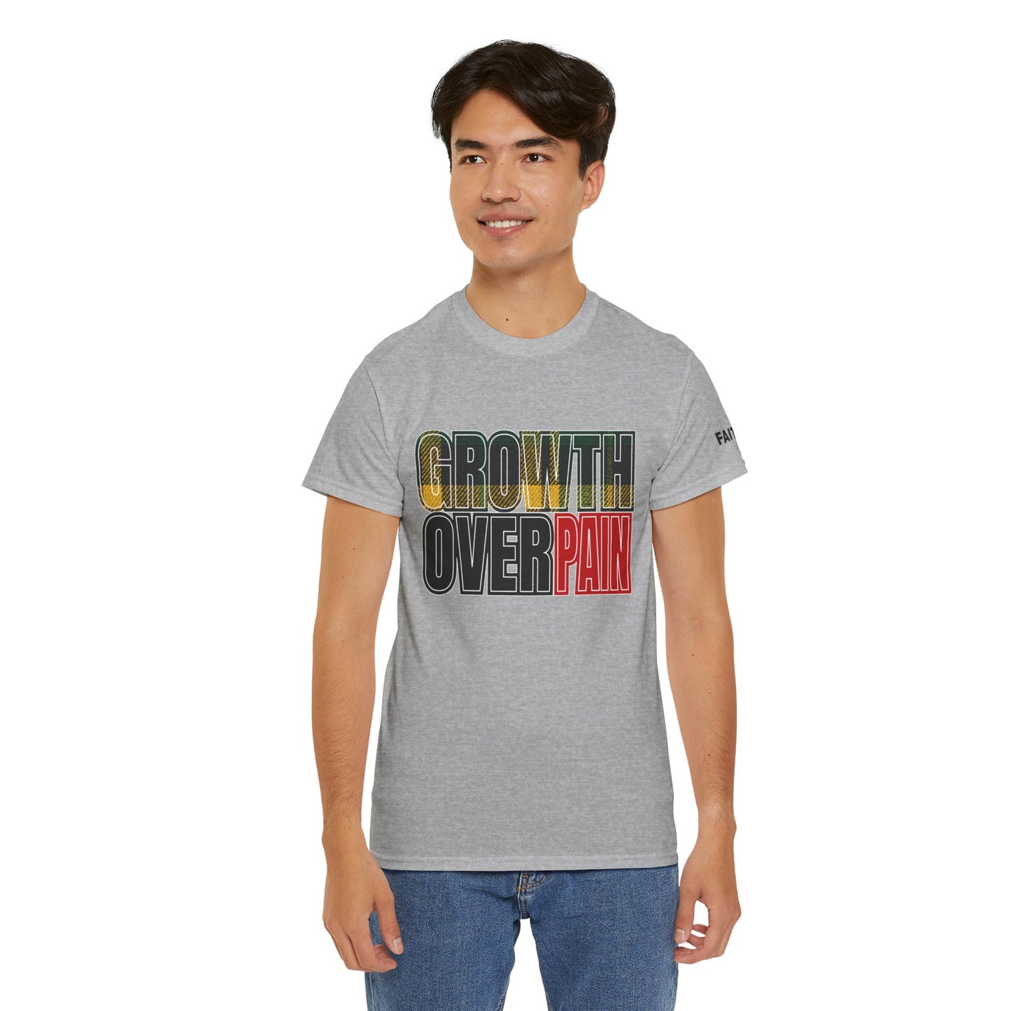 FaithStyles Growth Over Pain T‑Shirt — Motivational Graphic Tee