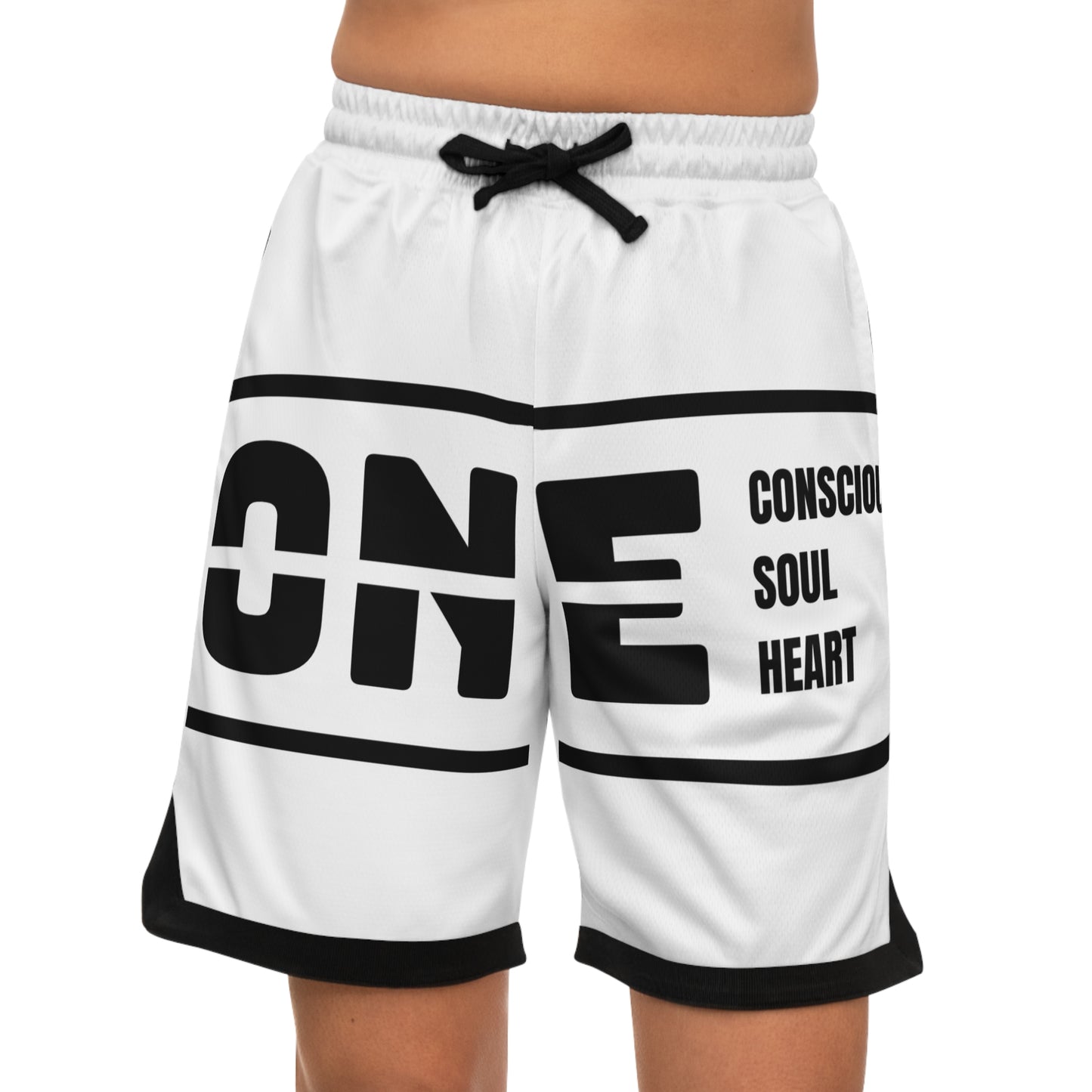 Basketball Rib Shorts with Motivational Text | Perfect for Athletes, Casual Wear, Gifts, Summer Sports, Gym Apparel