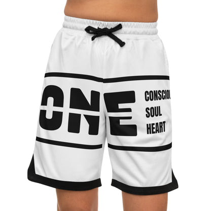 Basketball Rib Shorts with Motivational Text | Perfect for Athletes, Casual Wear, Gifts, Summer Sports, Gym Apparel