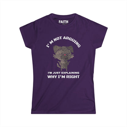 Funny Women’s Tee: "I’m Not Arguing, I’m Just Explaining Why I’m Right" | Casual Humor T-Shirt, Gift for Friends, Birthday Present, [...]