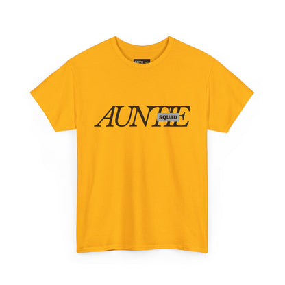 Auntie Squad Unisex Heavy Cotton Tee | Perfect Gift for Aunts | Family Reunion, Birthday, Mother's Day, Casual Wear, Everyday Comfort