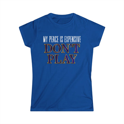 Women's Motivational T-Shirt, Fun Tee for Self-Care, Gift for Meditation Lovers, Casual Wear, Peaceful Vibes, Inspirational Apparel