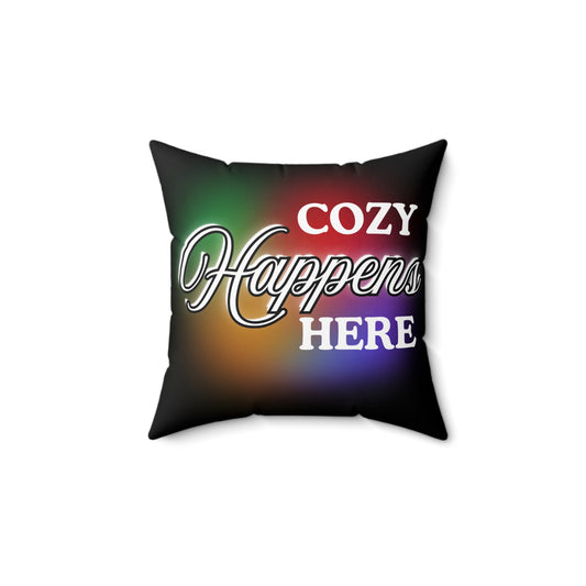 Cozy Decorative Pillow, Home Decor Accent, Gift for Friends, Living Room Cushion, Cozy Moments, Modern Home Style