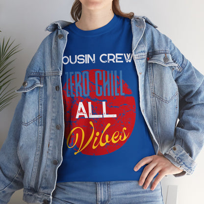 Cousin Crew Graphic Tee, Casual Unisex T-Shirt, Perfect for Family Gatherings, All-Occasion Gift, Trendy Lifestyle Wear