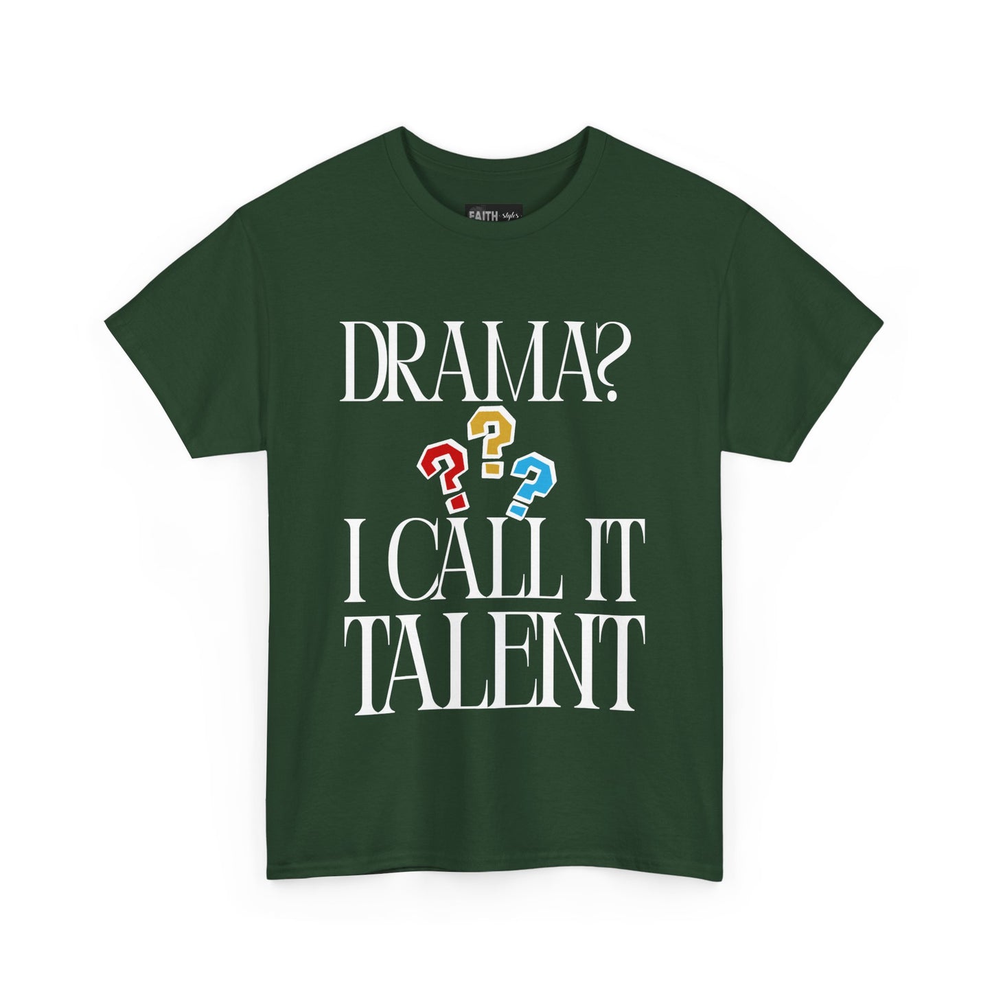 Drama Talent Unisex Heavy Cotton Tee, Funny Graphic Tee, Gift for Actors, Quirky Tee for Drama Lovers, Casual Wear, Gift for Friends