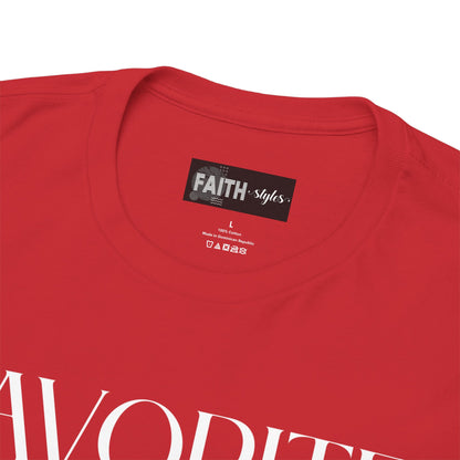 Favorite Brother Unisex Heavy Cotton Tee - Perfect Gift for Siblings, Casual Wear, Birthday, Family Reunion, Everyday Comfort