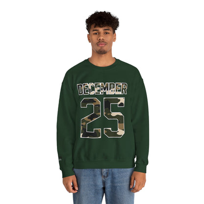 December 25 Camouflage Crewneck Sweatshirt - Christmas Holiday Tee