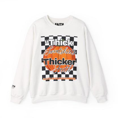 FaithStyles Thick Sweatshirts Pumpkin, Unisex Graphic Sweatshirt, Crewneck Sweatshirt, Sports Apparel, Cozy Casual Wear