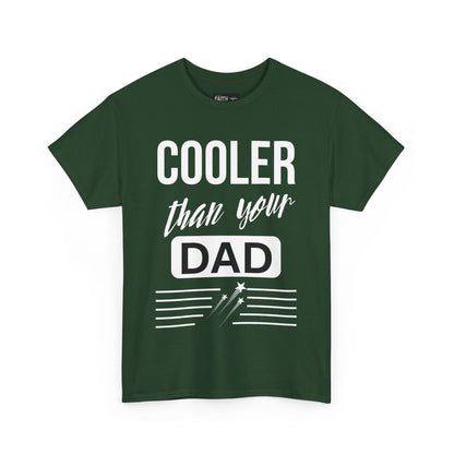 Cooler Than Your Dad Tee - Funny Gift for Dads, Unisex Cotton T-Shirt, Father's Day, Birthday, Casual Wear, Gift for Him, Dad Humor
