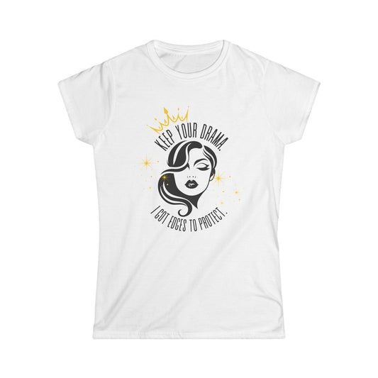 Women’s Graphic Tee - Keep Your Drama, Perfect for Casual Wear, Gifting, Birthdays, or Girls’ Night Out