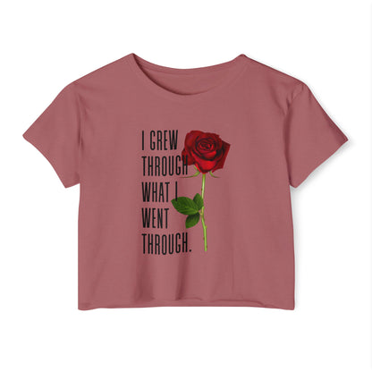 Empowering Women's Festival Crop Top, Inspirational Shirt, Gift for Her, Summer Fashion, Bohemian Style, Affirmation Tee