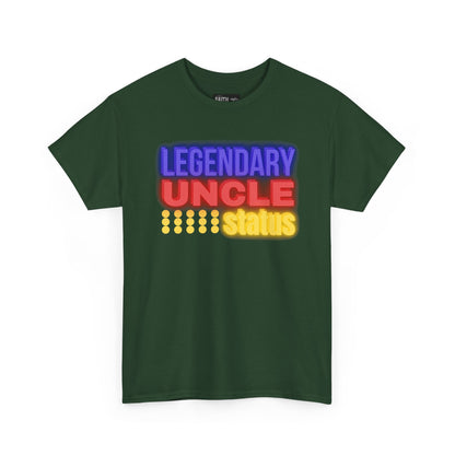 Legendary Uncle Heavy Cotton Tee, Gift for Uncle, Family Reunion Shirt, Fun Uncle T-Shirt, Birthday Gift for Him, Casual Wear