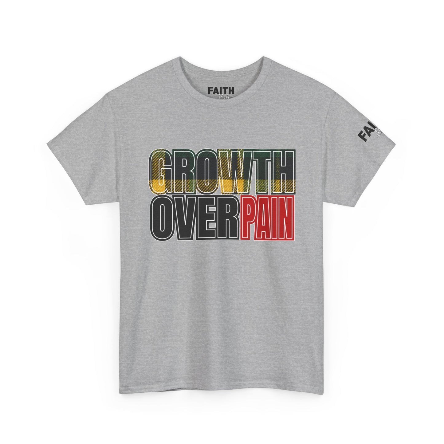 FaithStyles Growth Over Pain T‑Shirt — Motivational Graphic Tee