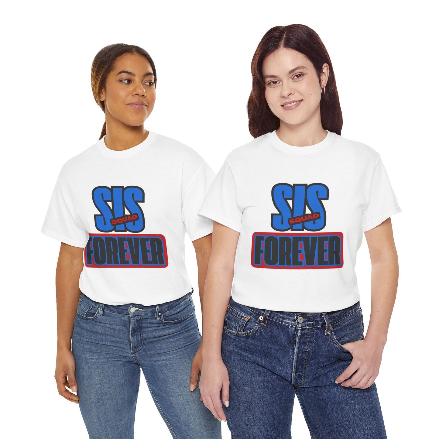 Unisex Heavy Cotton Tee - 'SUS Squad Forever' Graphic Tee, Casual Wear, Gift for Friends, Funny T-Shirt for Events, Streetwear Fashion