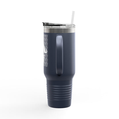 Insulated Travel Mug, 40oz-PAWSITIVE VIBES ONLY