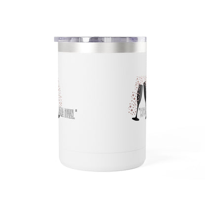 Celebratory Coffee Mug Tumbler, Cheers Gift for Friends, 15oz Drinkware for Parties, Birthdays, Wedding, Fun Gatherings