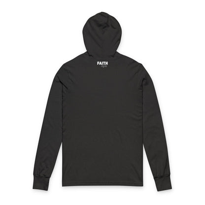 Mean Santa 'Wow' Hooded Long Sleeve Tee