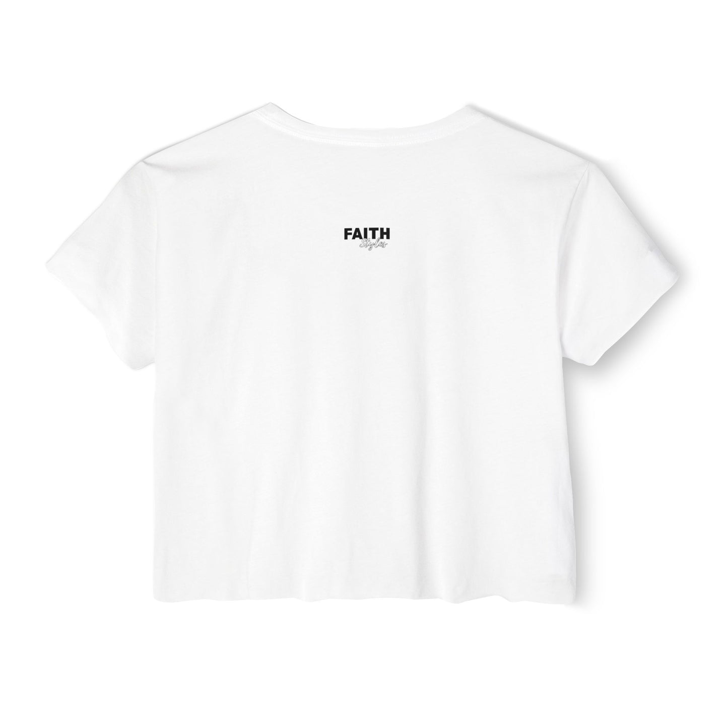 Women's Festival Crop Top - Faith Styles, Casual Summer Top, Music Festival Apparel, Boho Chic Tee, Everyday Wear