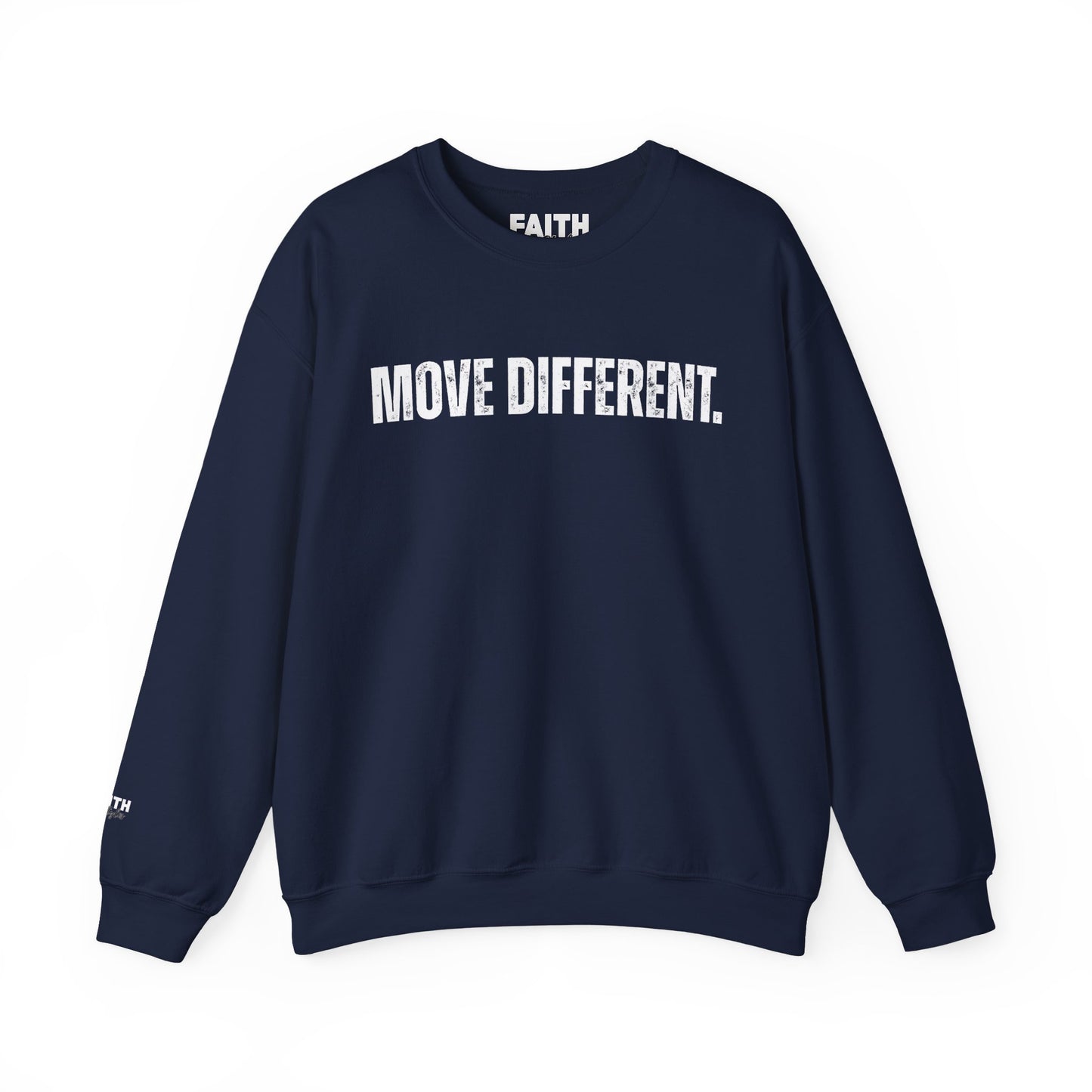 MOVE DIFFERENT. Unisex Crewneck Sweatshirt | Faith Styles®