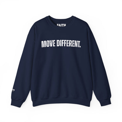 MOVE DIFFERENT. Unisex Crewneck Sweatshirt | Faith Styles®