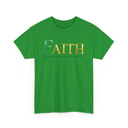 Faith Unisex Heavy Cotton Tee - Inspirational Shirt, Everyday Wear, Faith-Based Gift, Motivational Apparel, Casual Style