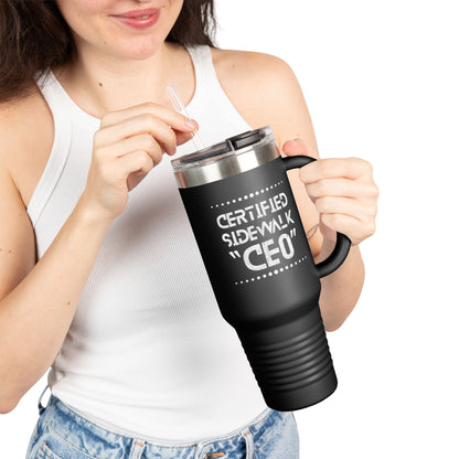 Certified Sidewalk CEO Insulated Travel Mug | Motivation for Entrepreneurs | 40oz Coffee Tumbler | Perfect Gift for Bosses, [...]