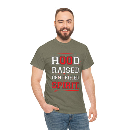 Hood Raised Spirit Unisex Heavy Cotton Tee - Empowering Streetwear