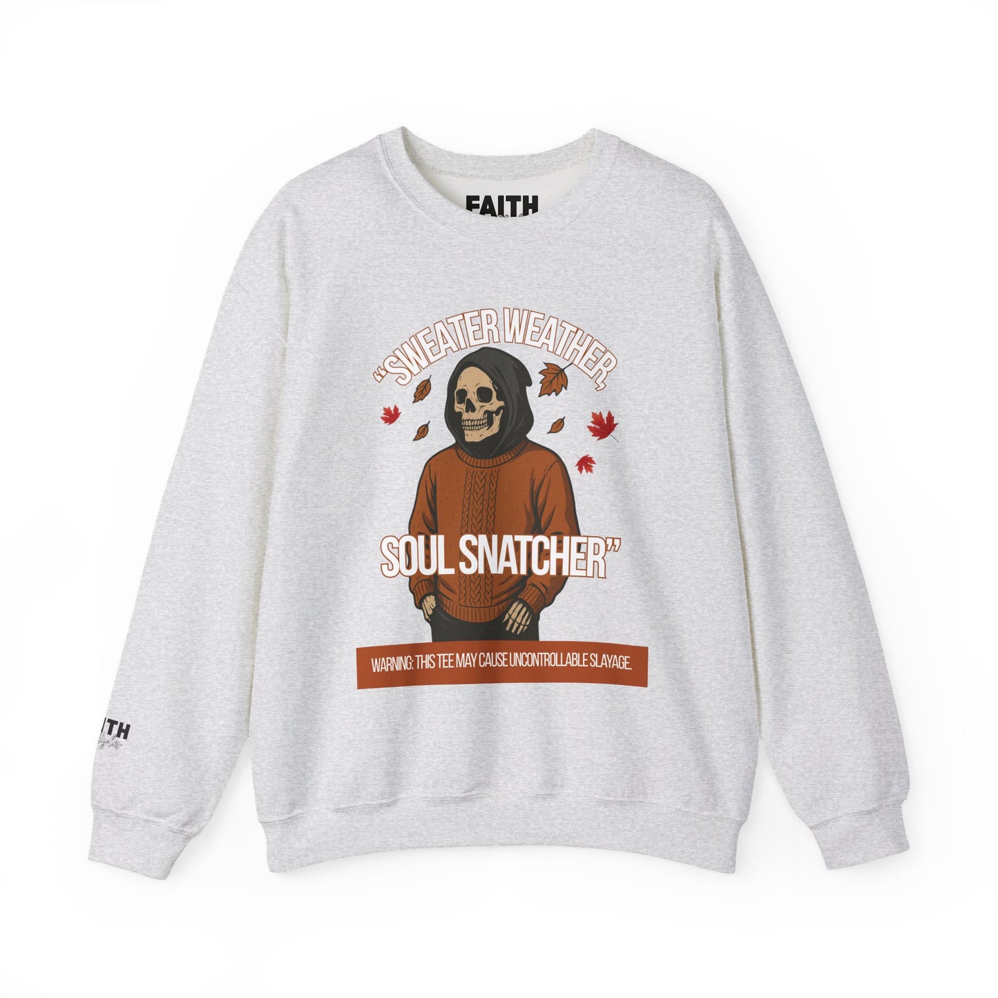 Soul Snatcher Crewneck Sweatshirt - Cozy Unisex Fall Apparel, Halloween Gift, Casual Streetwear, Autumn Fashion