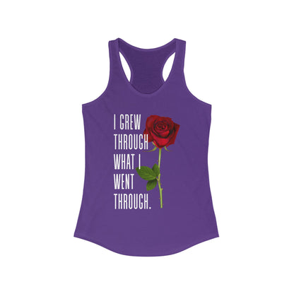 Inspirational Feminine Racerback Tank, Motivational Workout Top, Gift for Her, Casual Summer Tank, Self-Love Gift