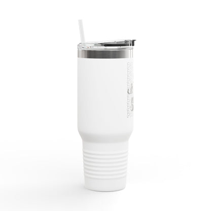 Insulated Travel Mug, 40oz-PAWSITIVE VIBES ONLY