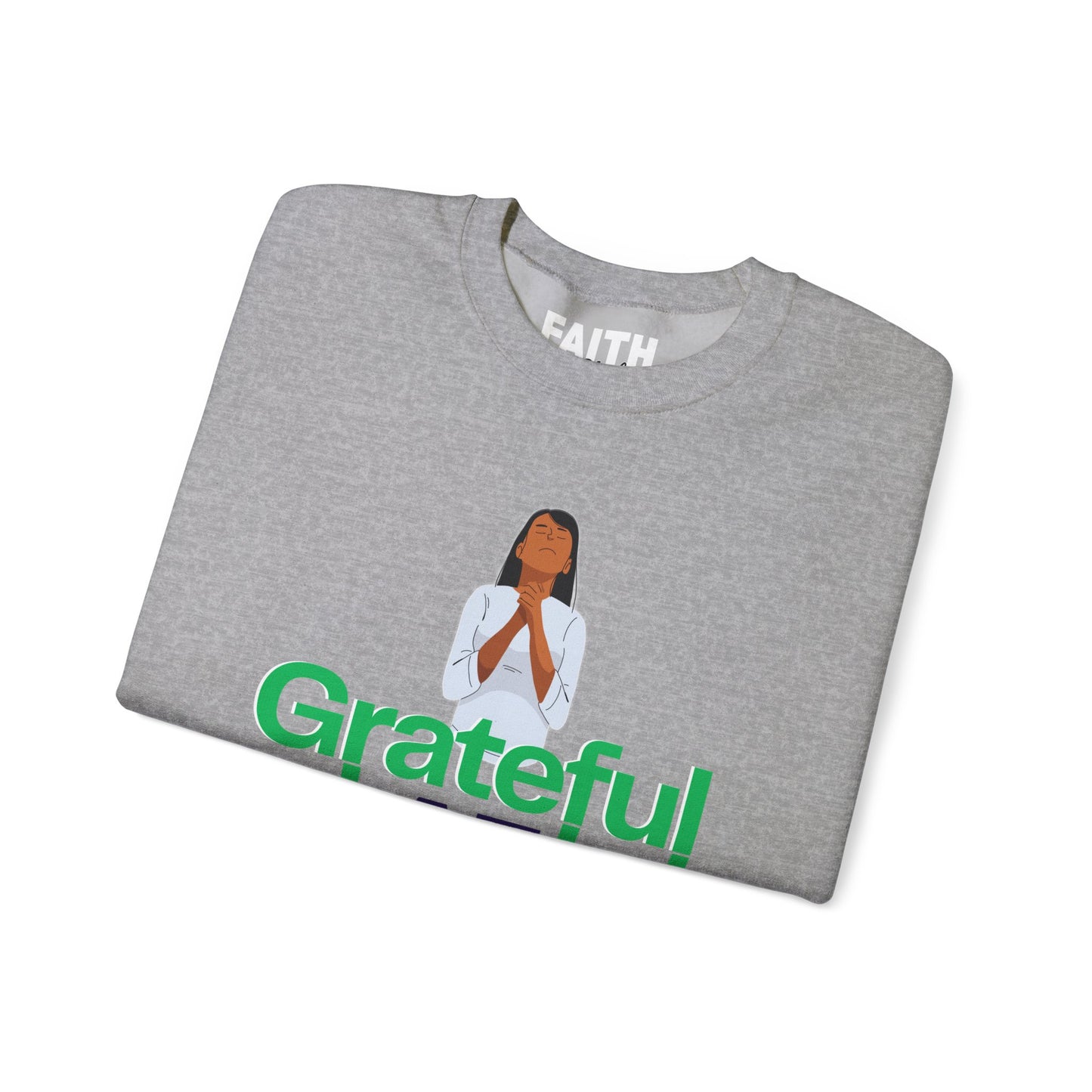 Women Grateful AF Crewneck Sweatshirt | Cozy Unisex Pullover for Thanksgiving, Gifts, and Everyday Wear