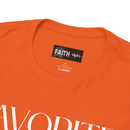 Favorite Brother Unisex Heavy Cotton Tee - Perfect Gift for Siblings, Casual Wear, Birthday, Family Reunion, Everyday Comfort
