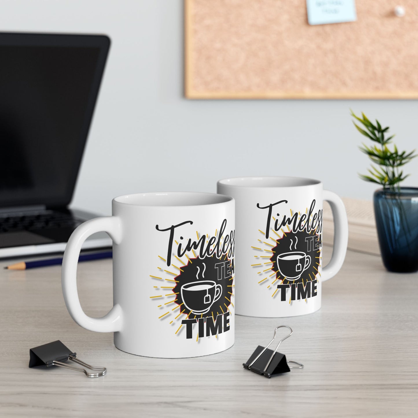 FaithStyles Timeless Tea Ceramic Mug — 11oz & 15oz Inspirational Coffee Cup