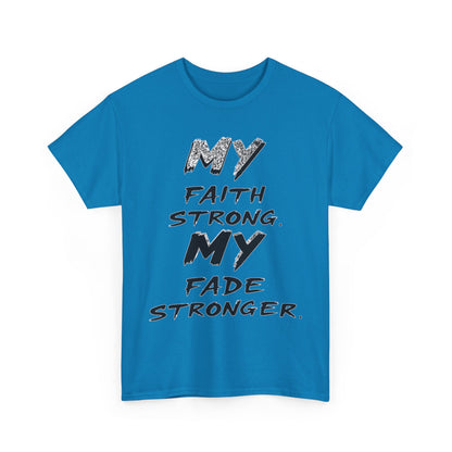 Inspirational Faith T-Shirt for Strength, Motivational Gift, Positive Vibes Tee, Everyday Wear, Male Heavy Cotton Tee