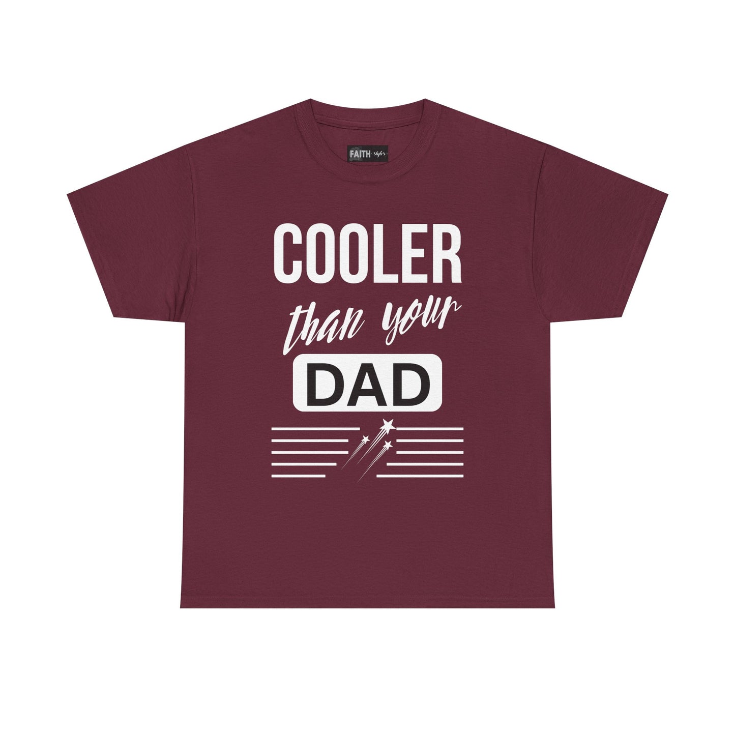 Cooler Than Your Dad Tee - Funny Gift for Dads, Unisex Cotton T-Shirt, Father's Day, Birthday, Casual Wear, Gift for Him, Dad Humor